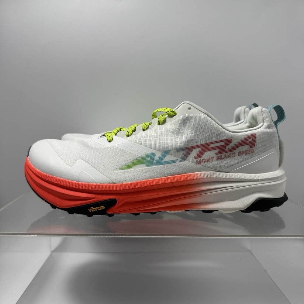 Brand New Altra Mont Blanc Speed AL0A85RZ73Z White Trail Men's size 10.5 Sample